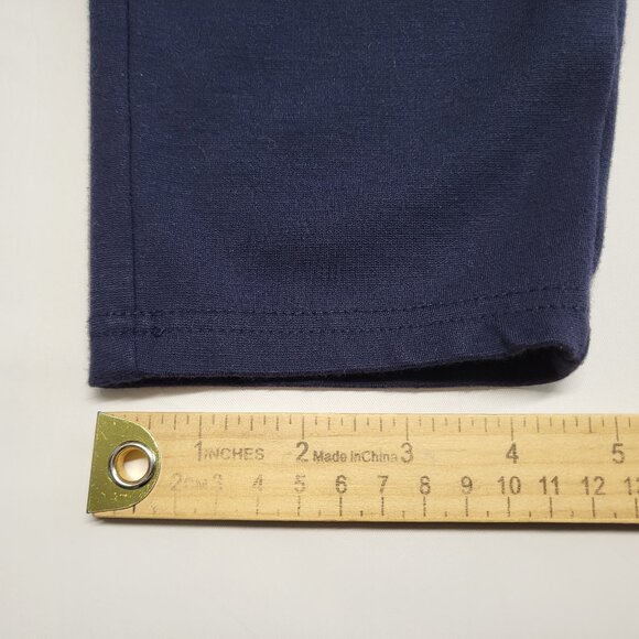 Tahari Womens Leggings Pants 1X Pull On Elastic Waist Stretch Navy Blue - Picture 16 of 16